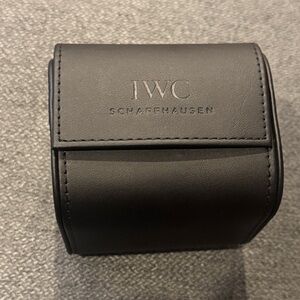 IWC Black Leather Watch Holder